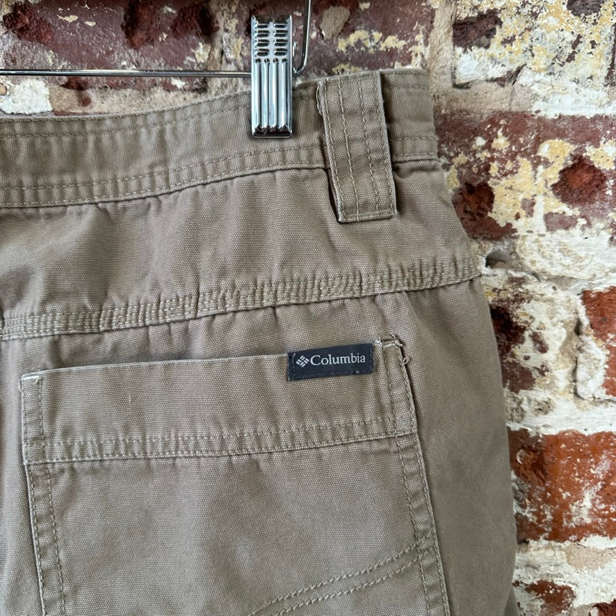 Columbia Shorts Mens 34 Fishing Tan Outdoor Hiking
