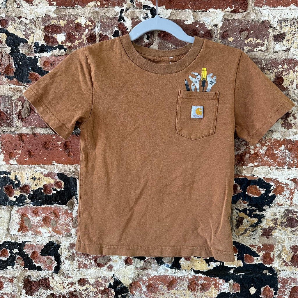 Carhartt Short Sleeve T-Shirt Boys 4T Brown