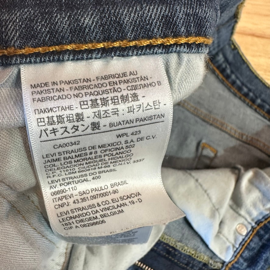 Levis Mens 511 Blue Jeans 34x34 Slim Fit Modern Denim Levi's