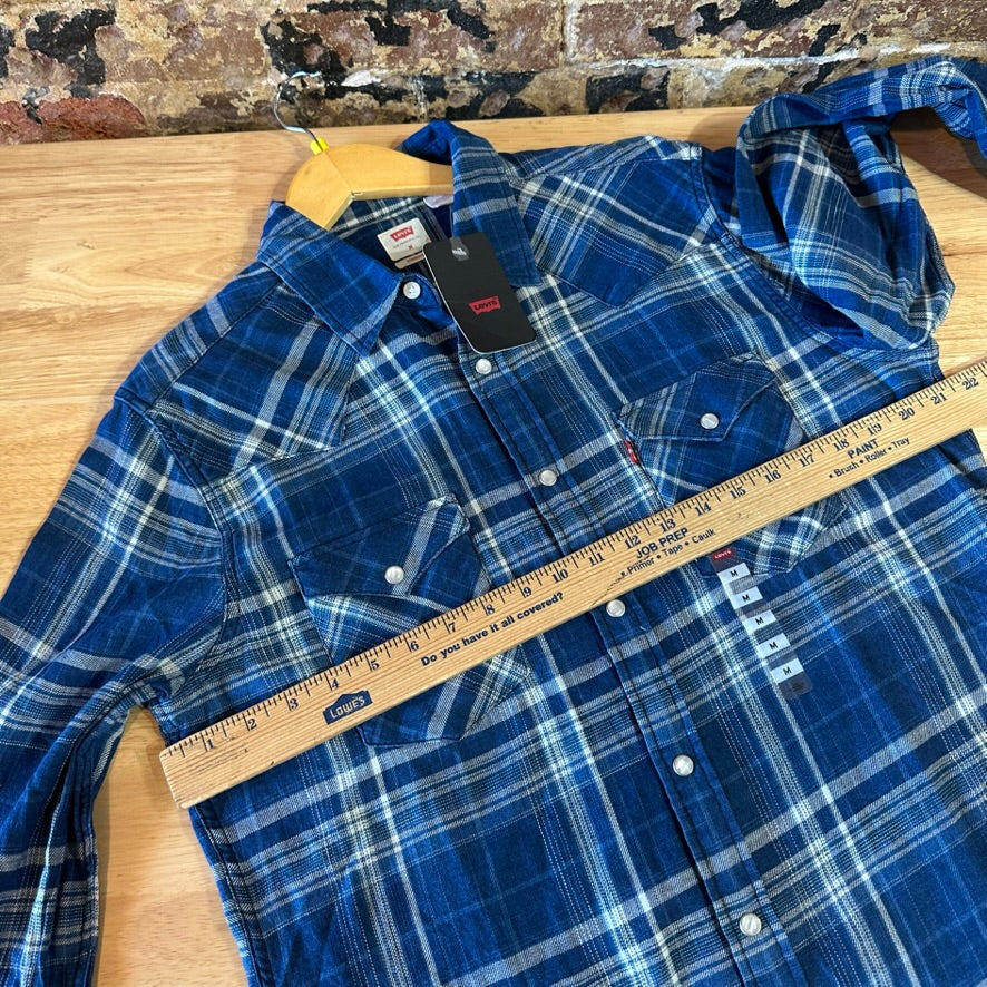 Levi's Mens Medium Pearl Snap Western Shirt NEW