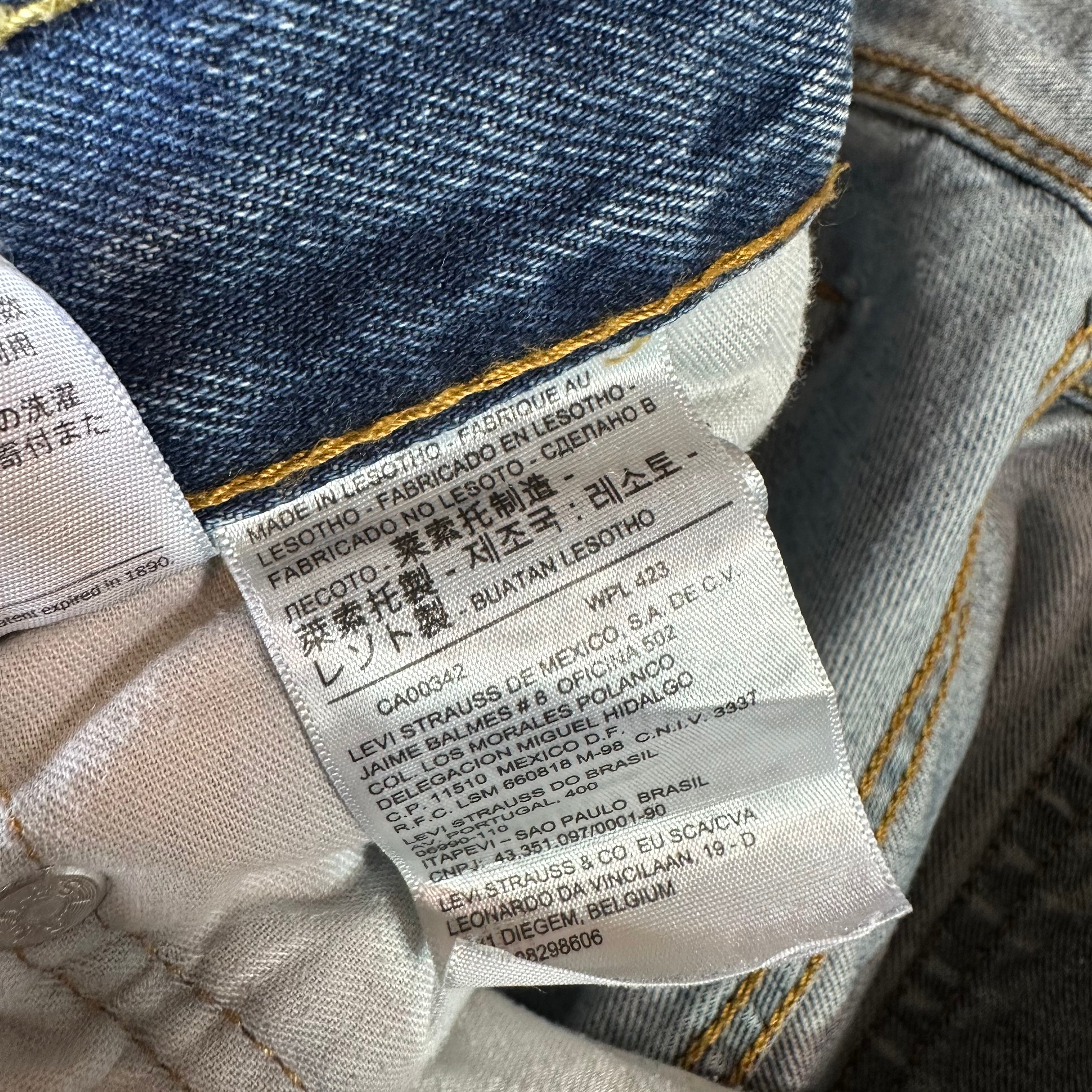 Levi's 505 Mens 33x30 Blue Jeans