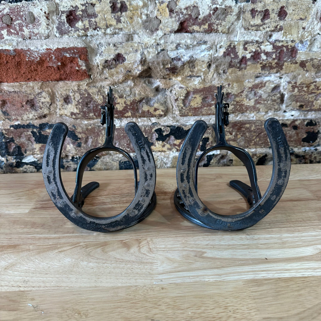 SPUR and HORSESHOE BOOKENDS St. Croix Forge Western Vintage