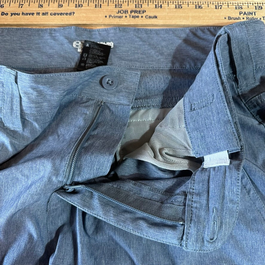 HUK Fishing Shorts Mens XL waist Blue Fishing Outdoor Hiking 8.5" inseam