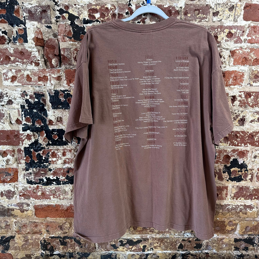 Kenny Rogers S/S Brown T-Shirt Men's 2XL