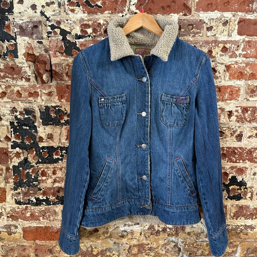 VTG Fox Racing Jean Jacket Womens Large