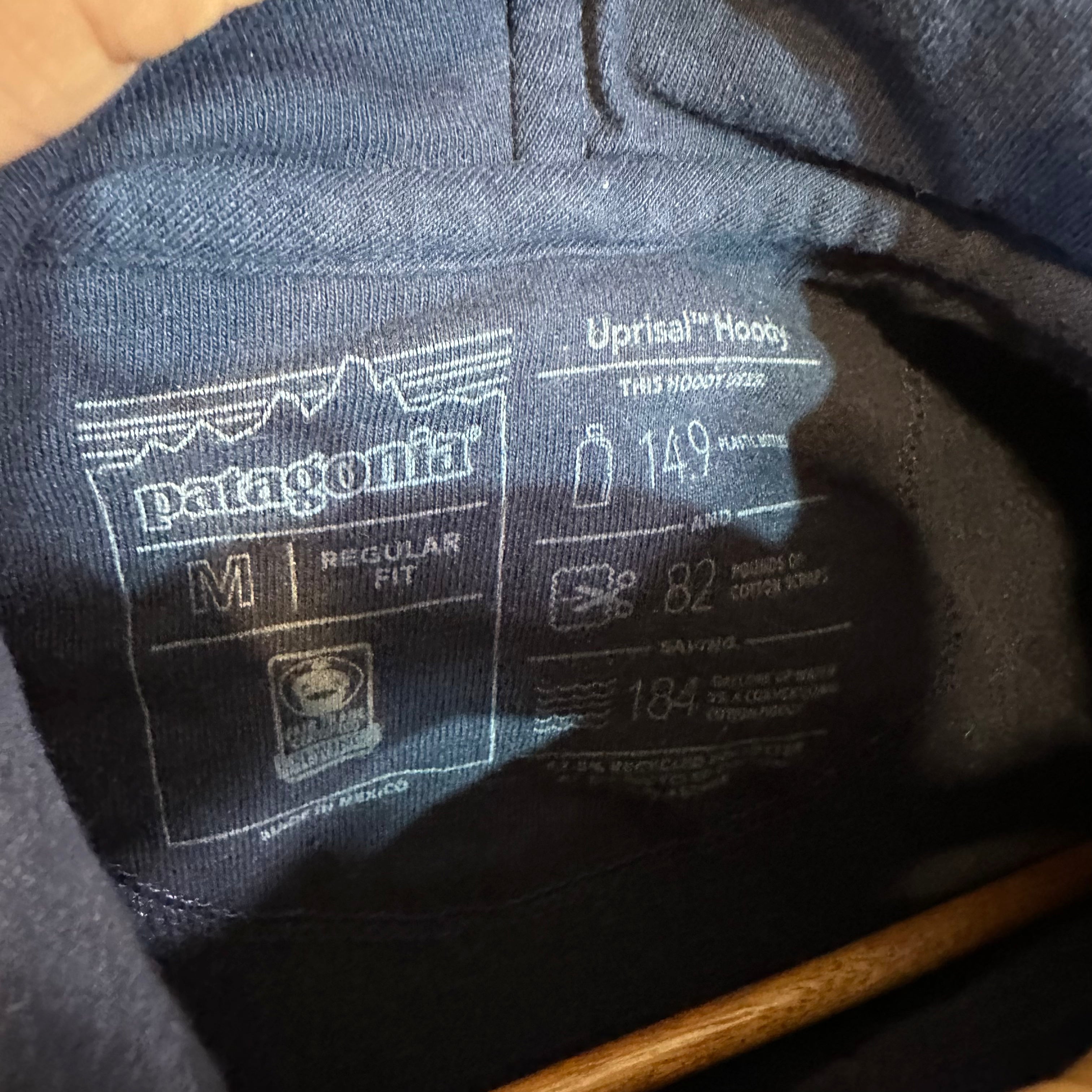 Patagonia Mens Medium Blue Hoodie