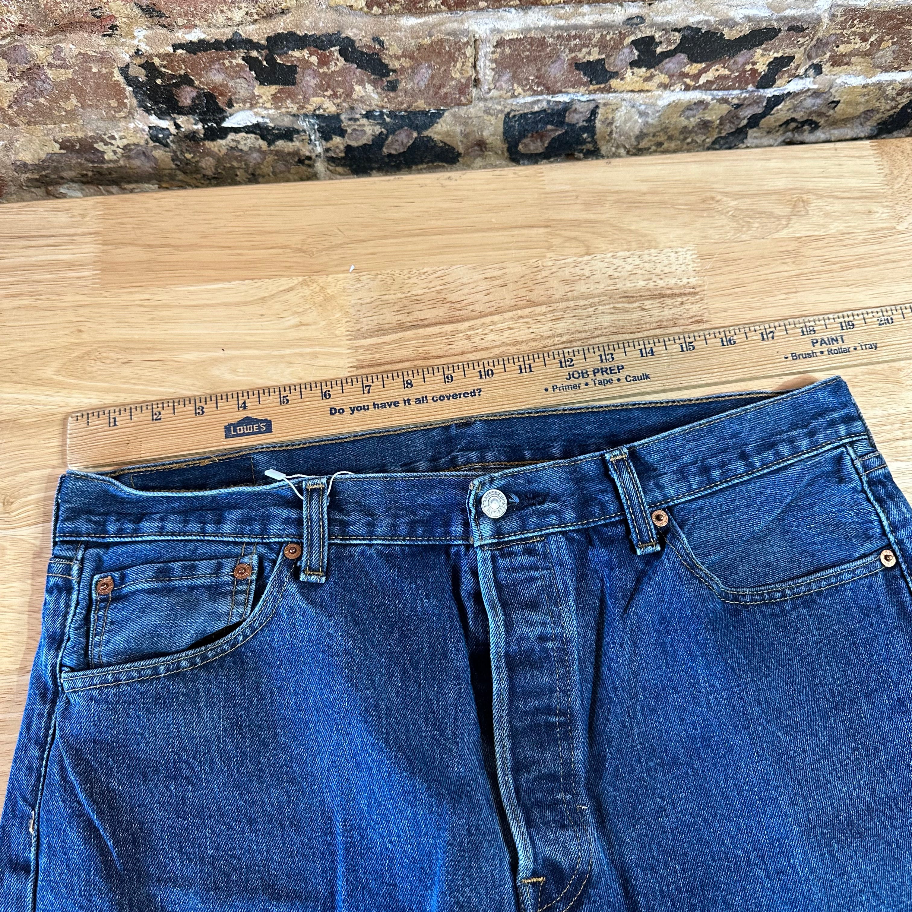 Levis 501 Mens 36x29 Blue Jeans