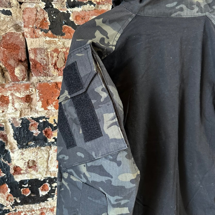 DOGear Medium L/S 1/4 Black Tactical Shirt