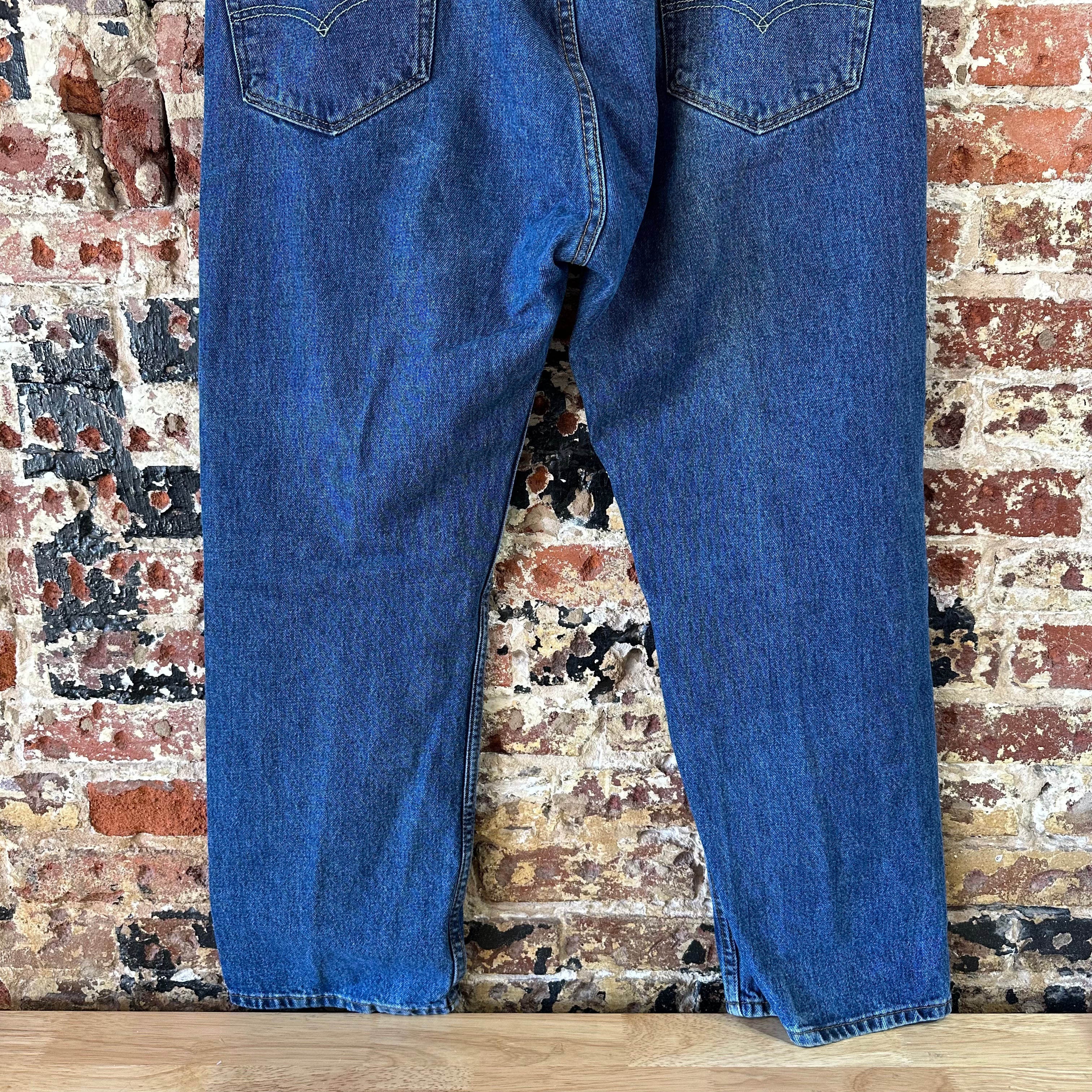Levis 505 Mens 42x30 Blue Jeans