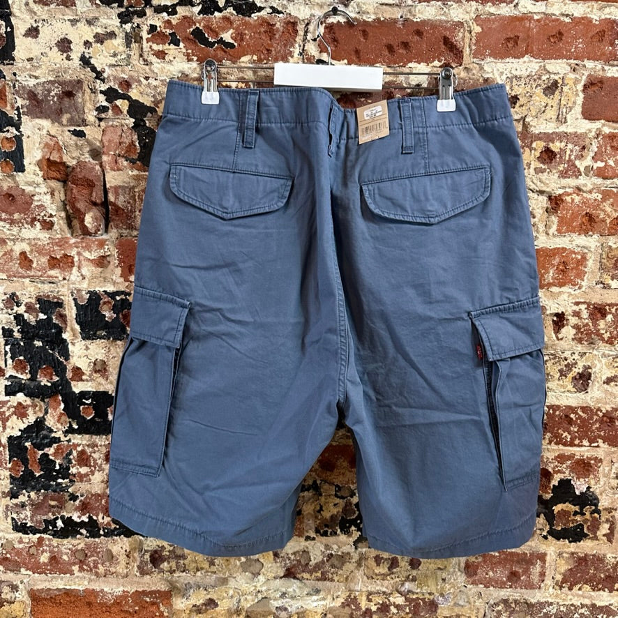 Levi's Shorts Mens 36 Cargo Blue Hiking Camping Levis NEW