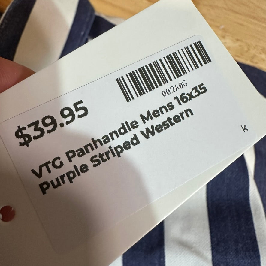 VTG Panhandle Men's Large Purple Western Shirt