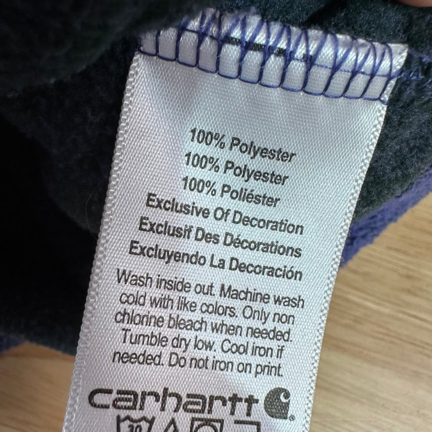 Carhartt Girls Small Purple Zip Fleece Jacket