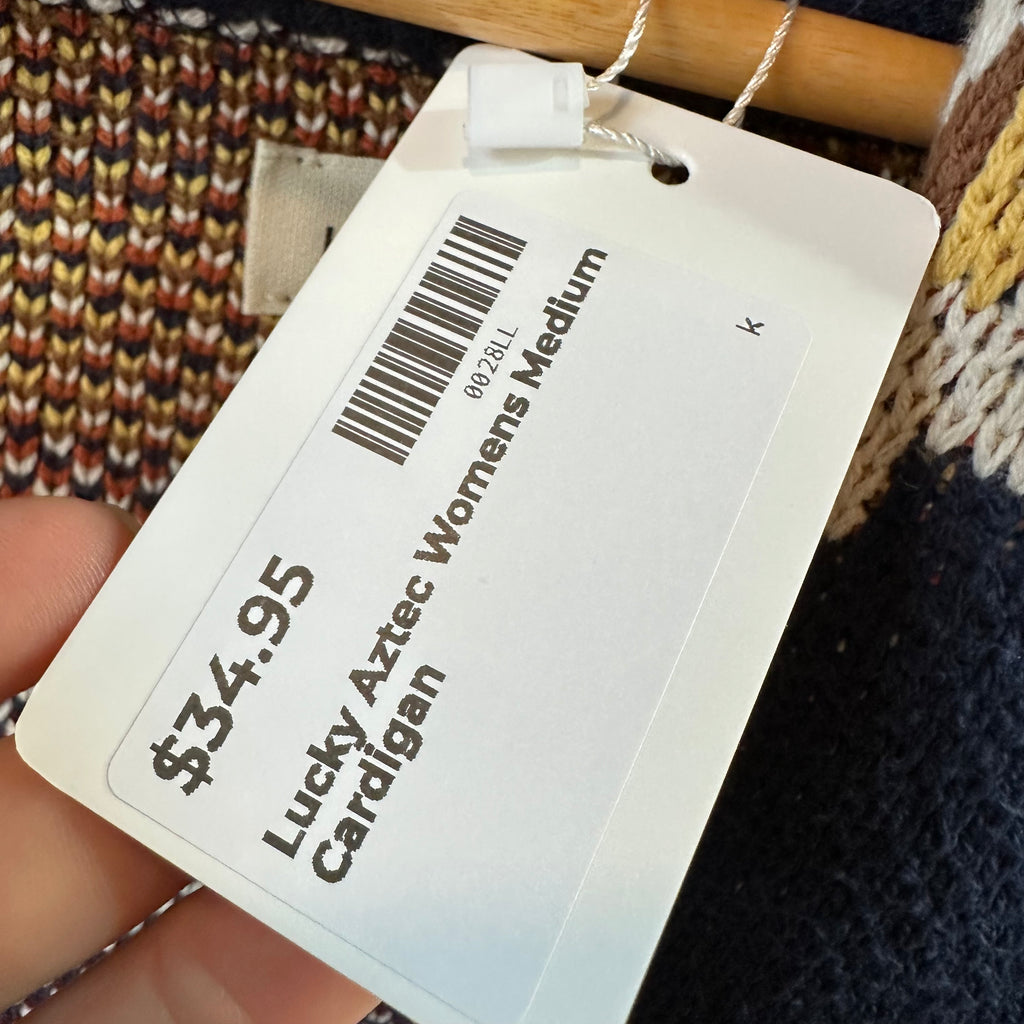 Lucky Brand Womens Medium Aztec Cardigan