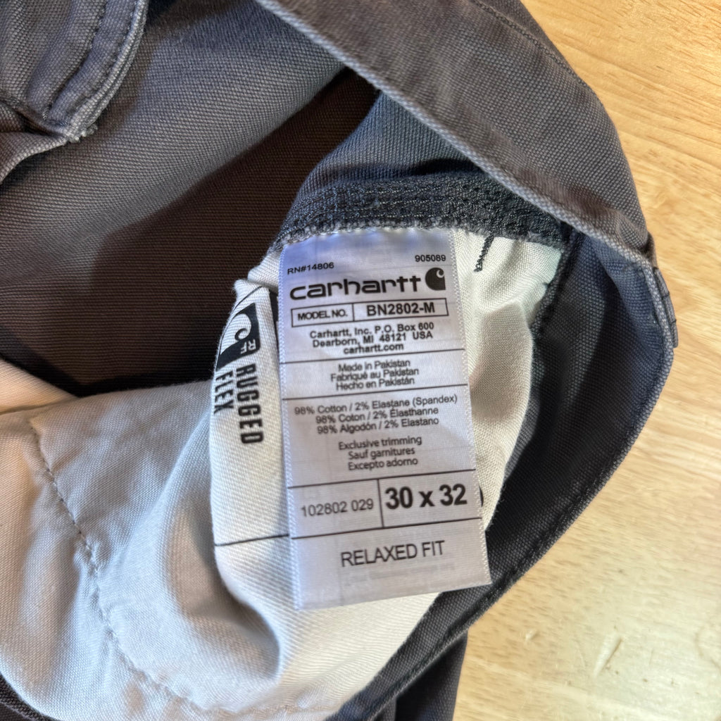 Carhartt Gray Double Knee Pants Mens 30x32