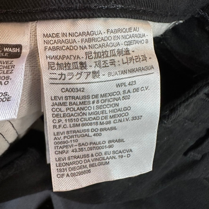 Levis 510 Skinny Jeans Men's 31x32 Black Denim