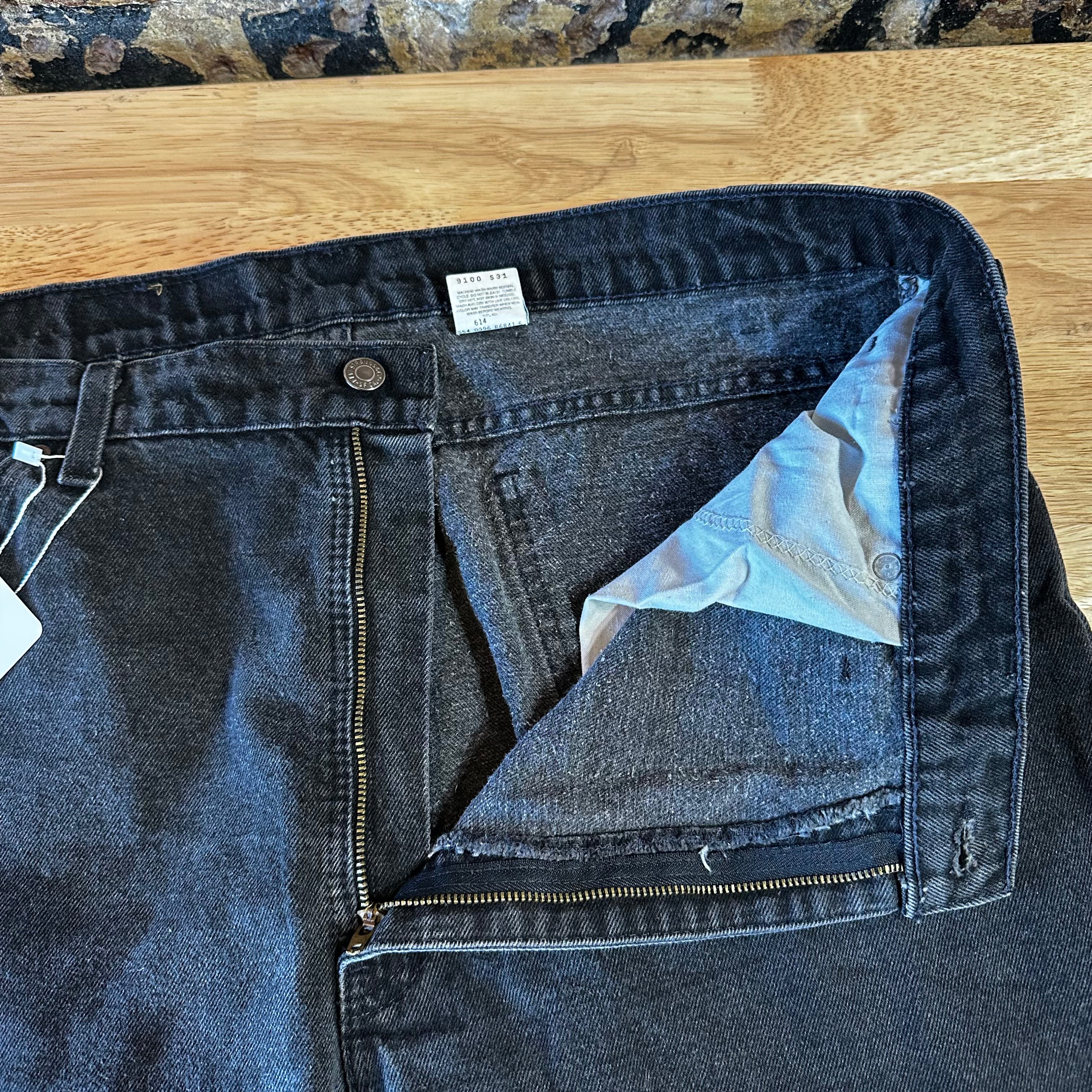 Vtg Levis 550 Black Orange Tab Relaxed Tapered Mens Jeans 40x30 USA 1996 90s