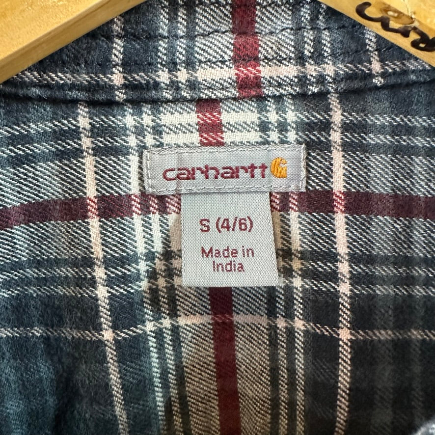 Carhartt Womens Small Button Up Flannel Shirt