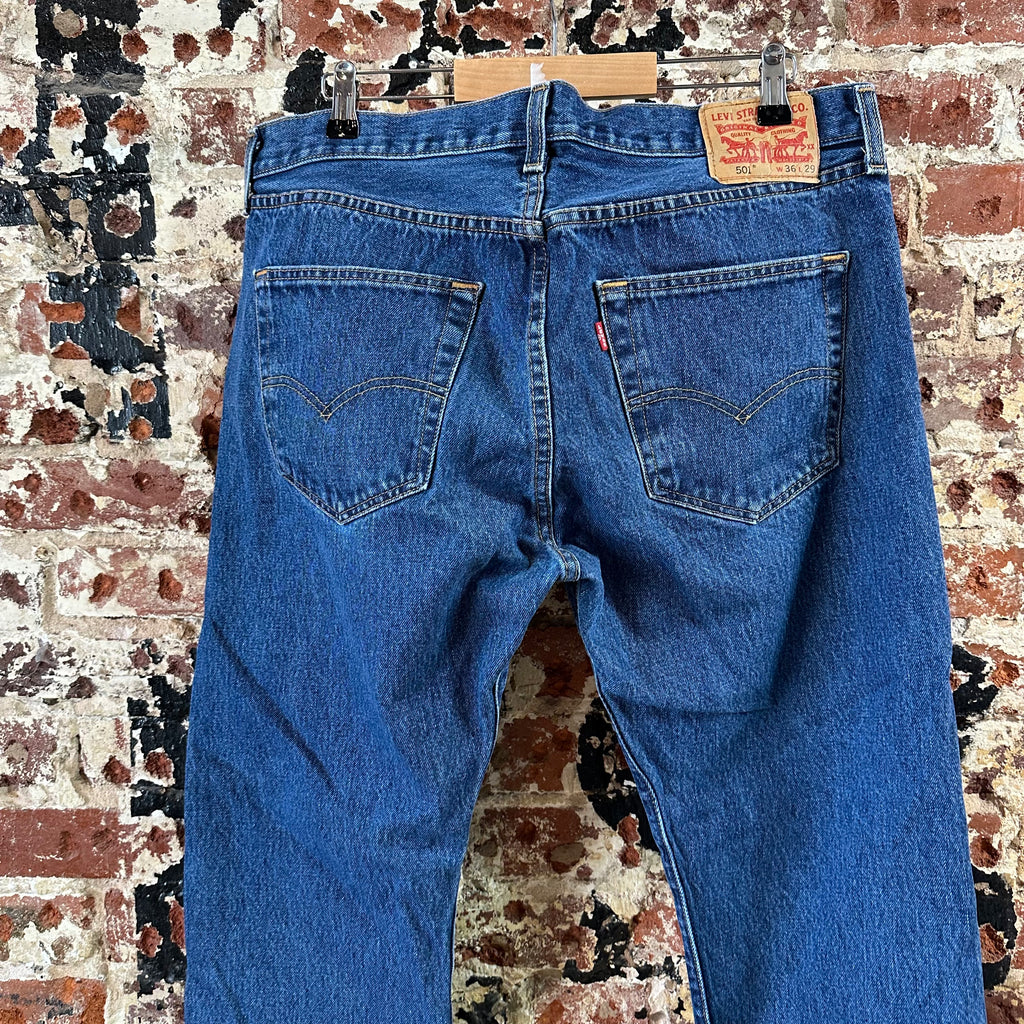 Levis 501 Mens 36x29 Blue Jeans
