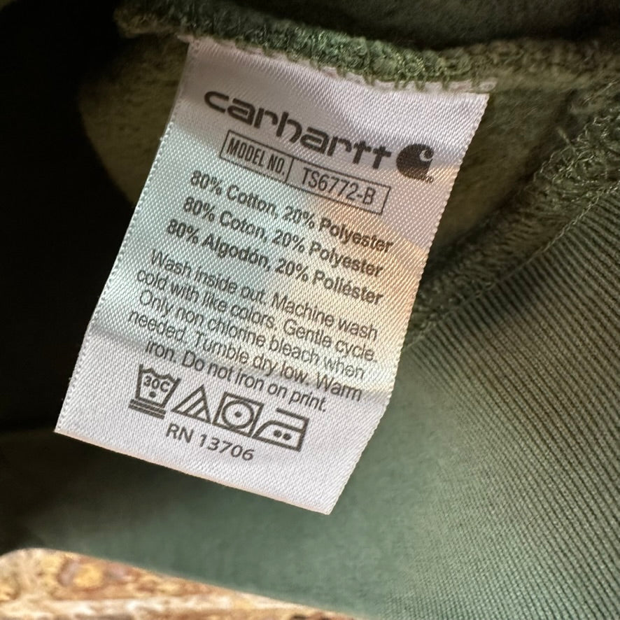 Carhartt Green Hoodie Boys Medium 10-12