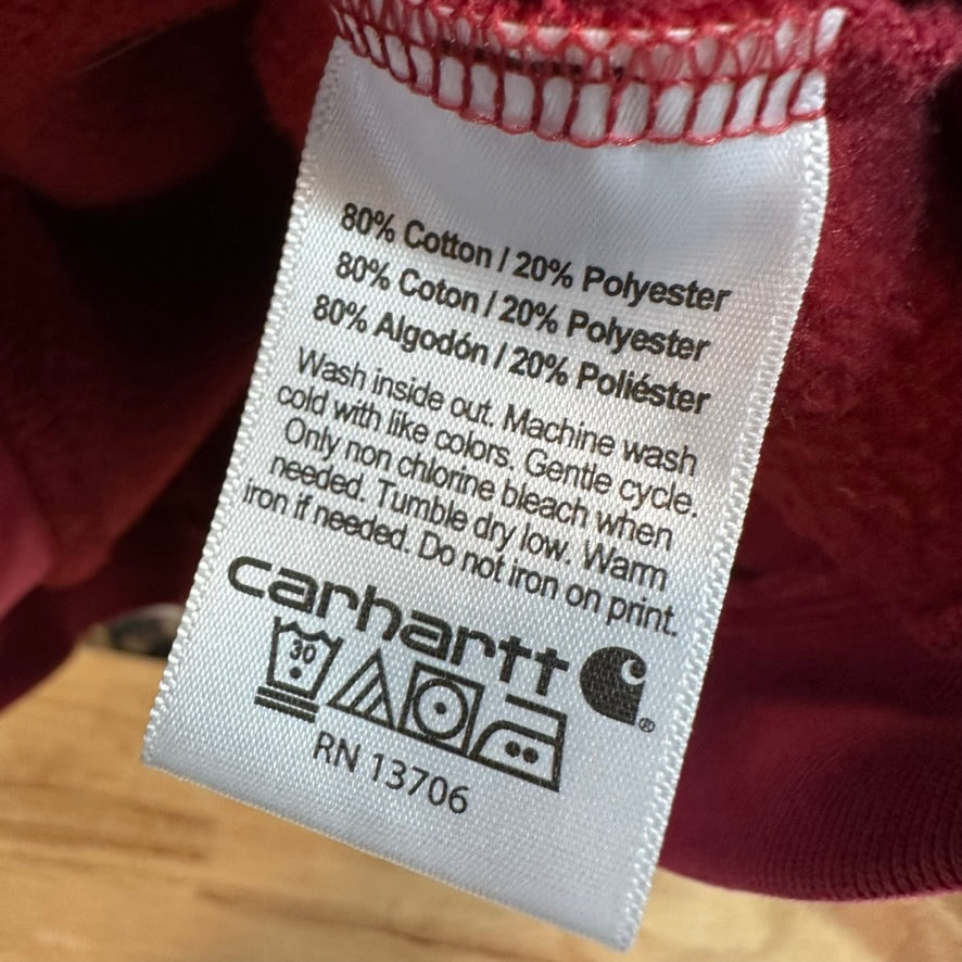 Carhartt Boys Large Red Hoodie