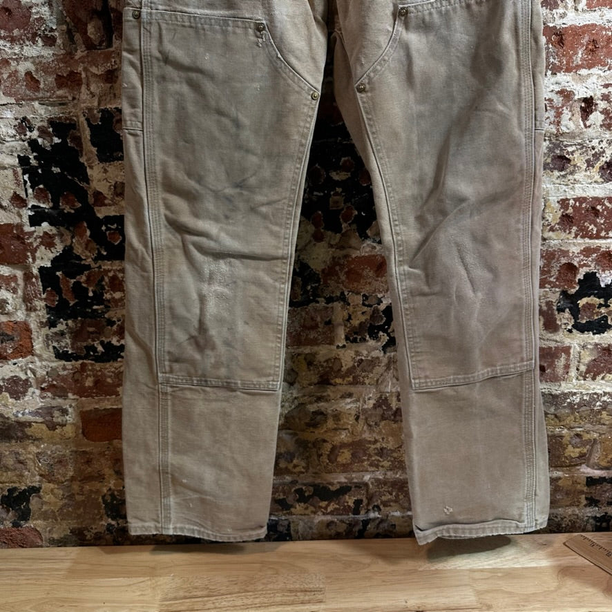 Carhartt B01 BRN Mens 28x30 Double Knee Pants