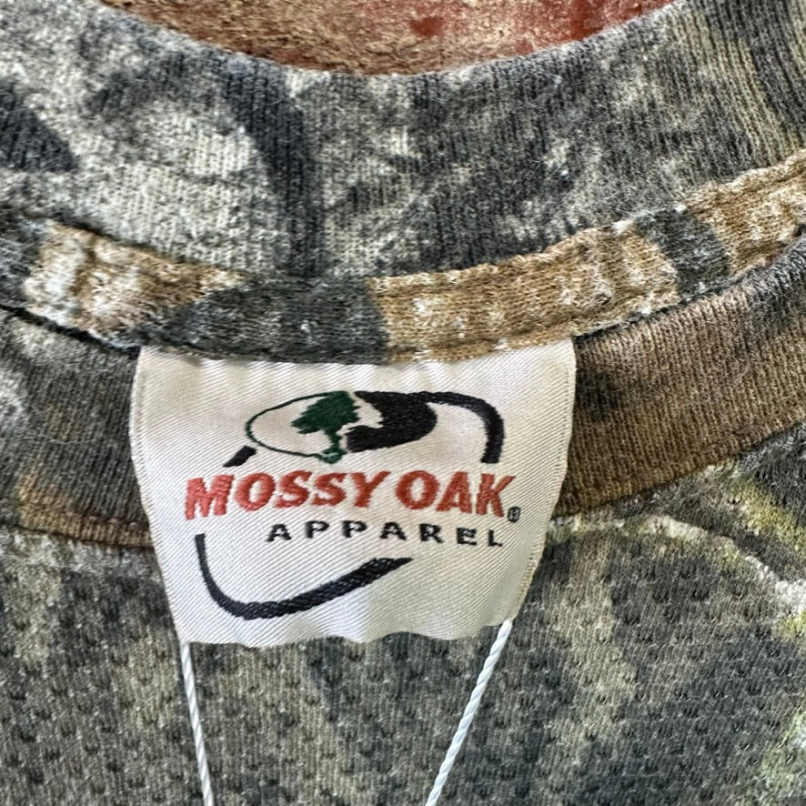 Vintage Mossy Oak Camo Mens XL T-Shirt Short sleeve pocket tee