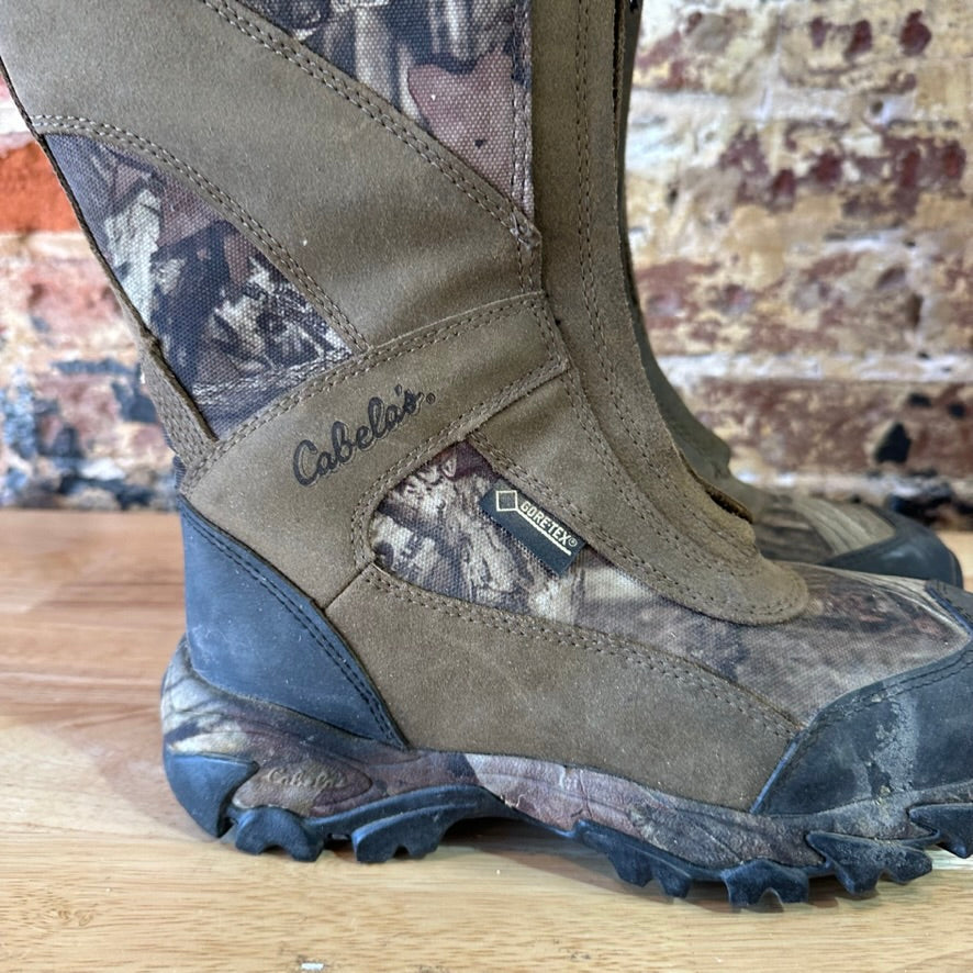 Cabela’s Camouflage Hunting Snake Boots Size 6.5 Green Camo