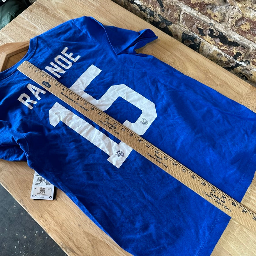 United States National Soccer Team Shirt Megan Rapinoe #15 Mens Small Blue Nike