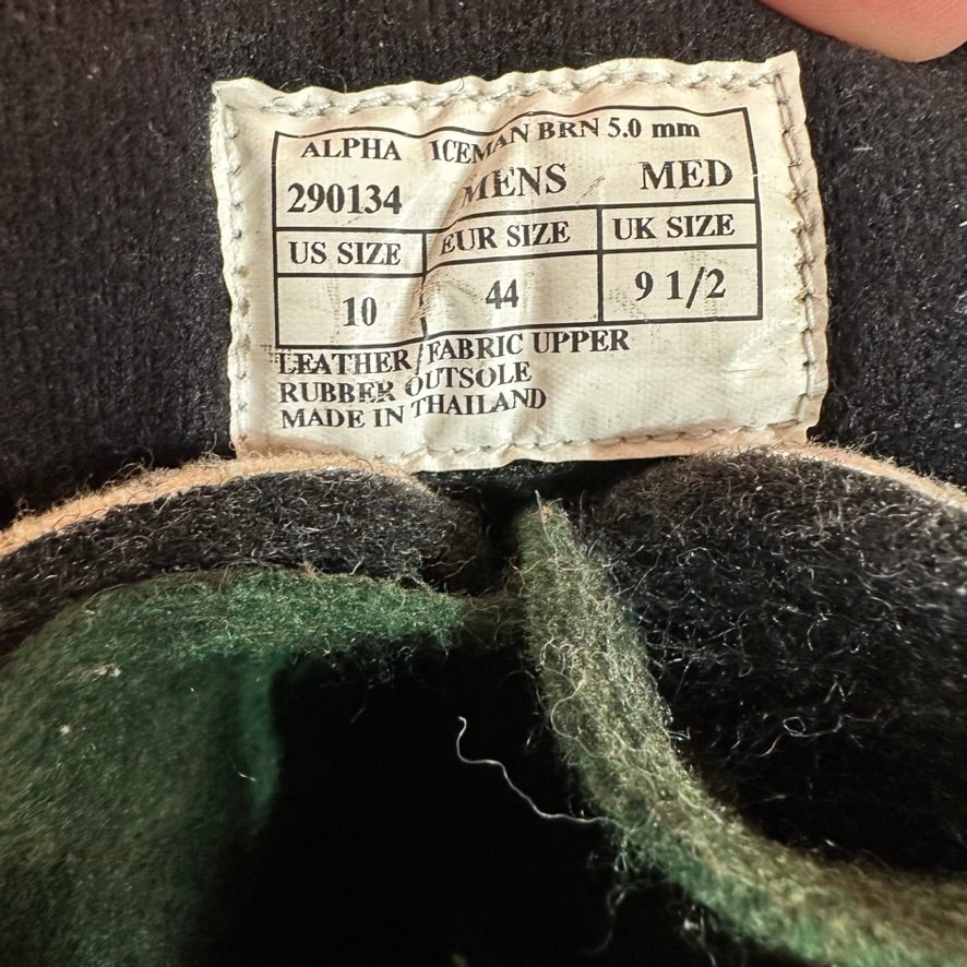 Lacrosse Alpha Iceman Men’s Size 10 Boots 5mm Thinsulate Ultra Brown