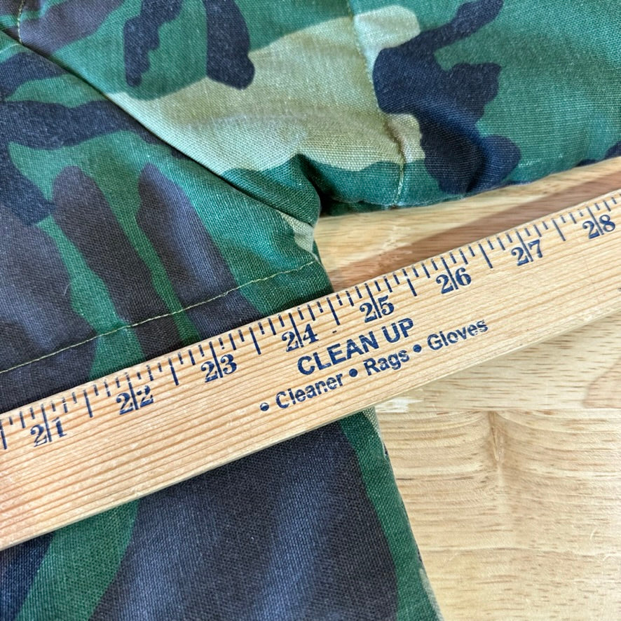 Vintage Bike Men Large Insulated Camo Hunting Jacket USA full zip