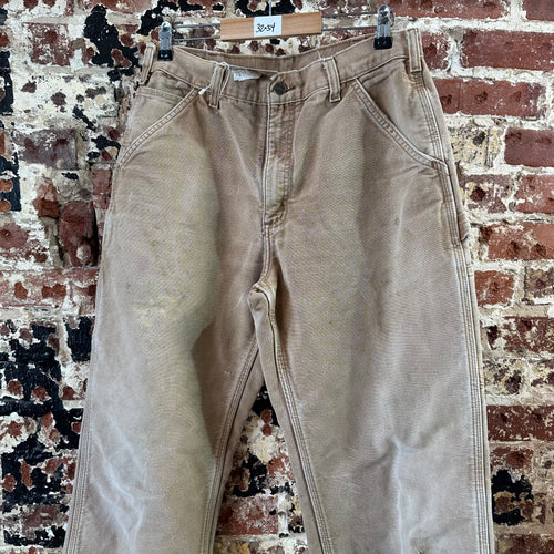 Carhartt Flannel Lined Brown Pants Mens 32x34
