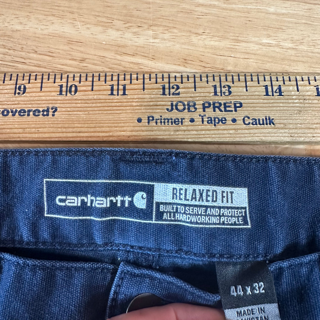 Carhartt Mens 44x32 Blue Pants