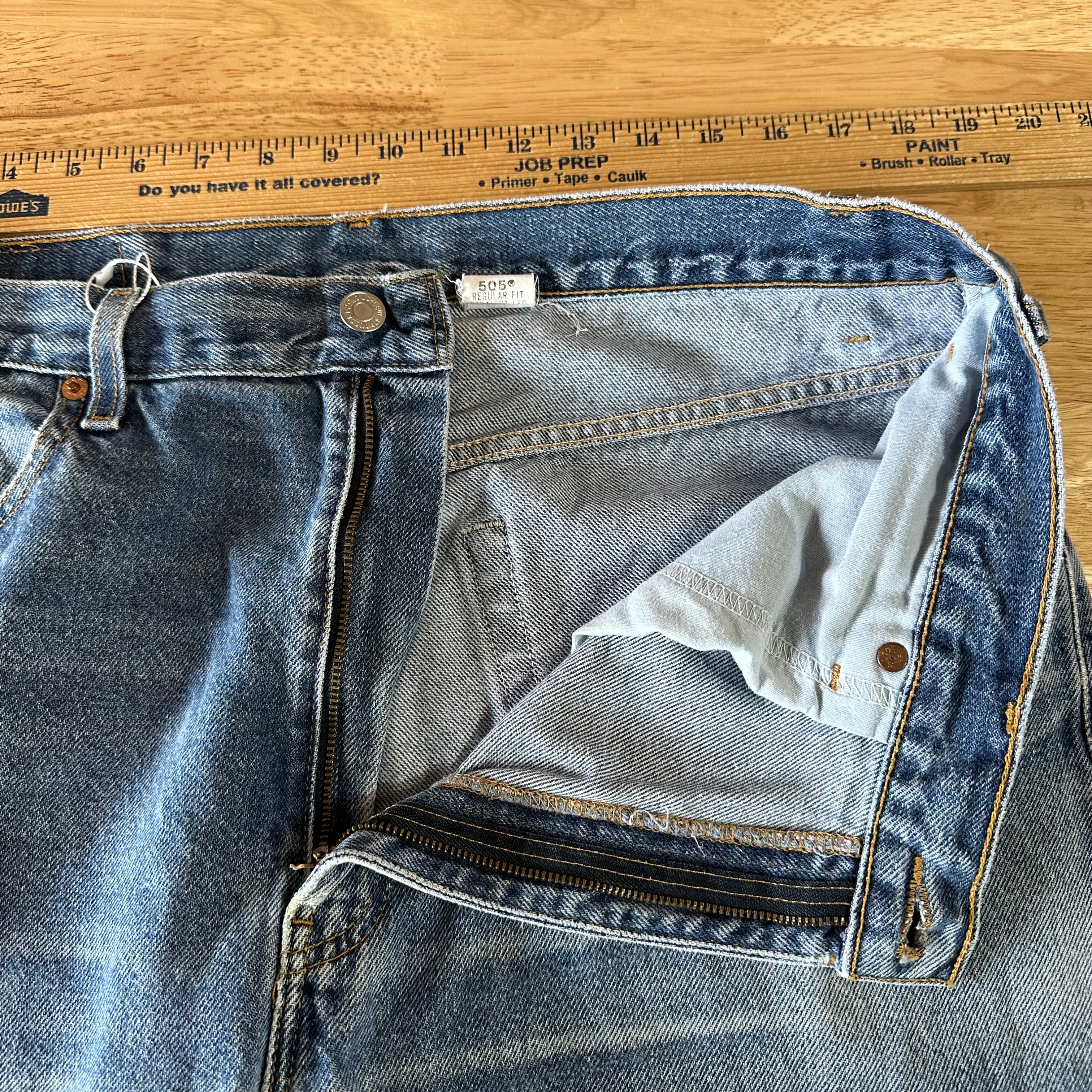 Levi's 505 Mens 38x30 Blue Jeans