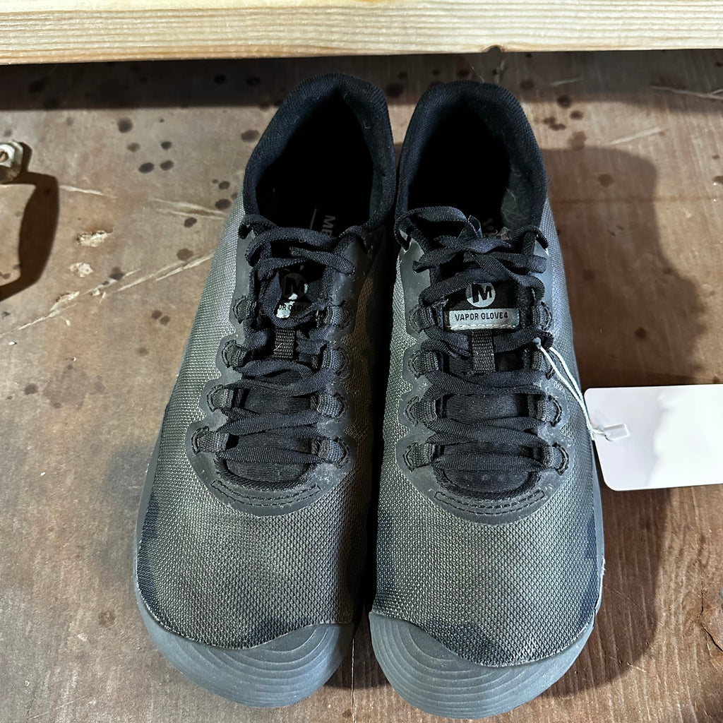 Merrell Mens Vapor Glove 4 Monument Barefoot Shoes 9.5 Green Black