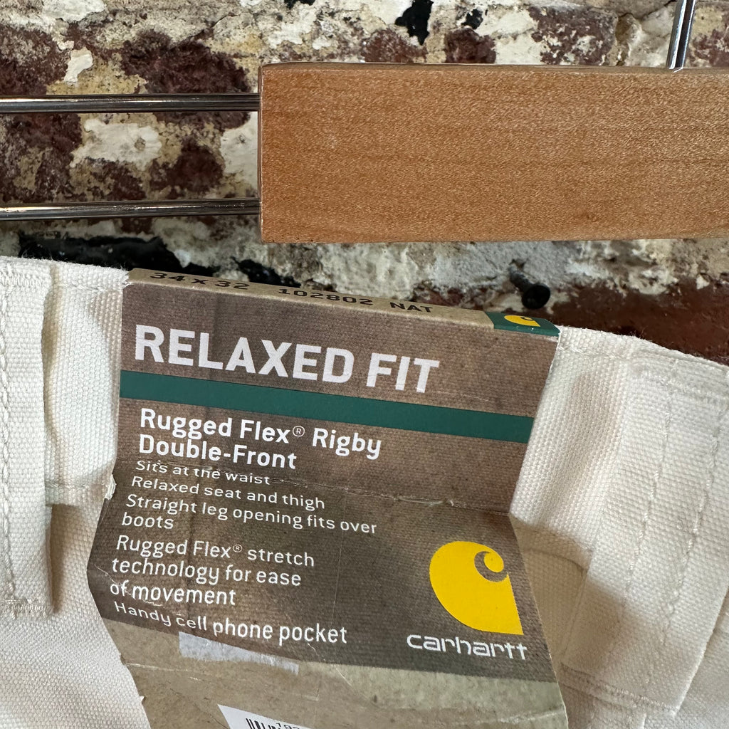 Carhartt Natural Mens 34x32 Double Knee Pants