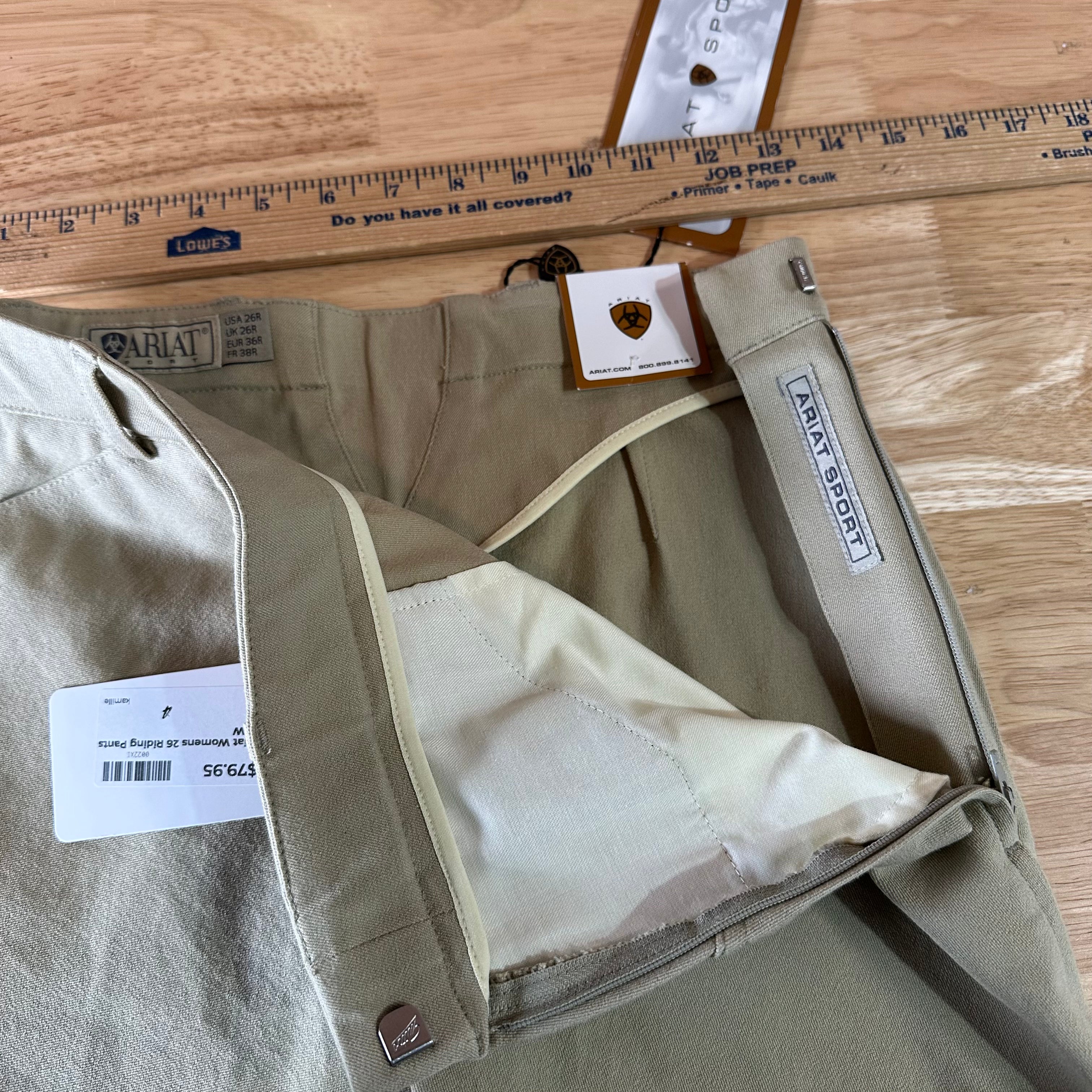 Ariat Pro Series Women Equestrian Riding Breeches Pants Size 26 NWT Monnet