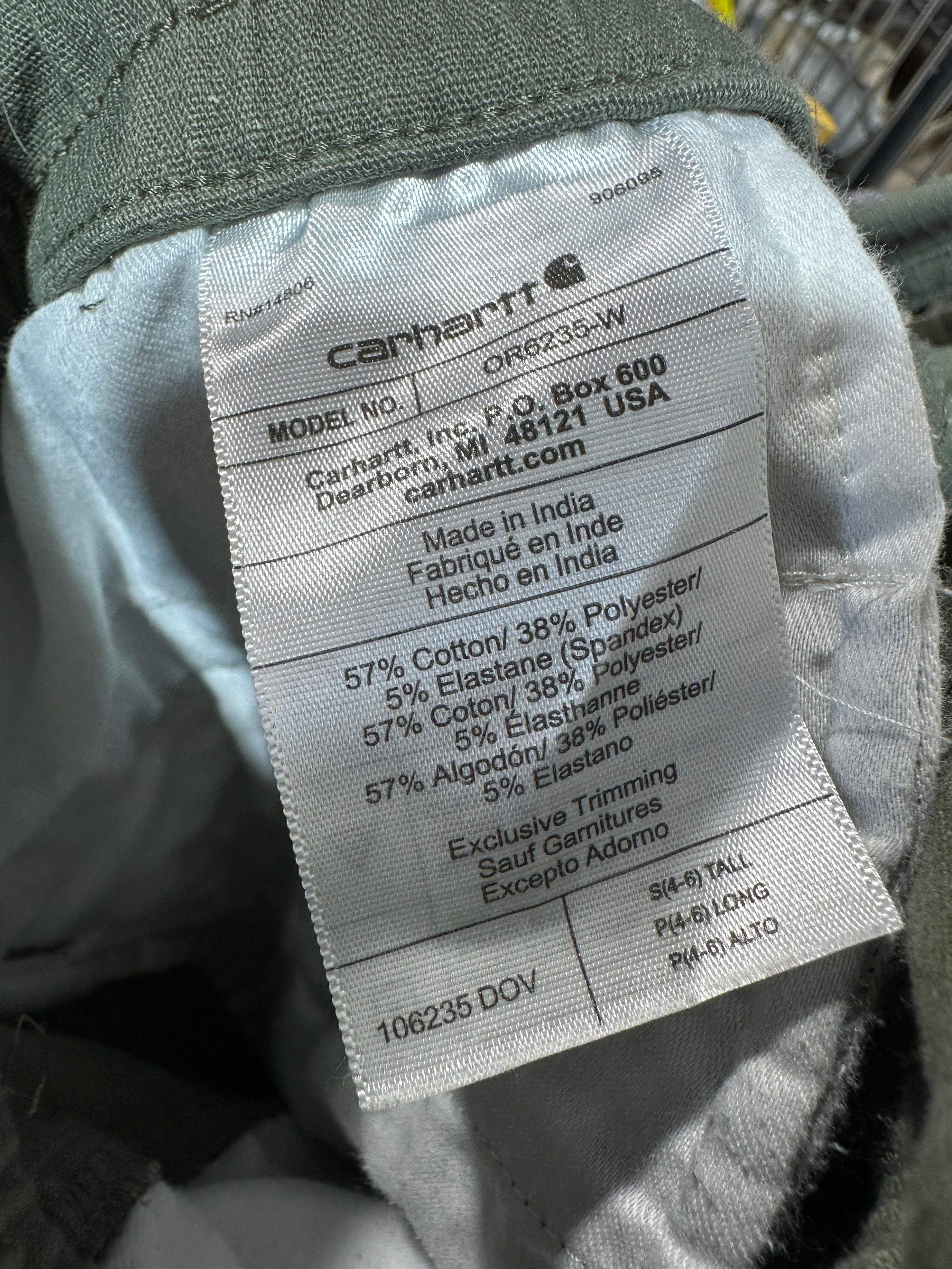 Carhrtt Womens Small Green Bibs