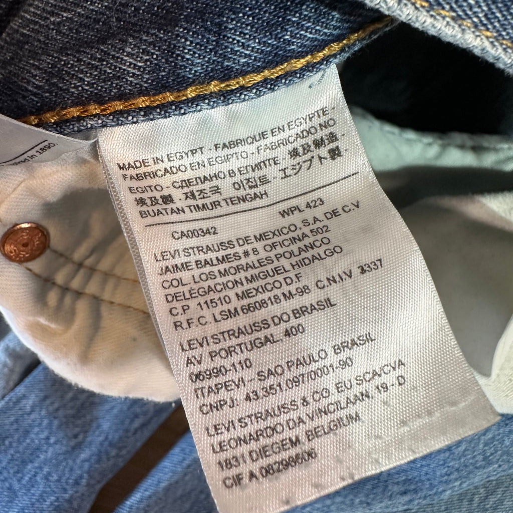 Levis 501 Mens 34x34 Blue Jeans