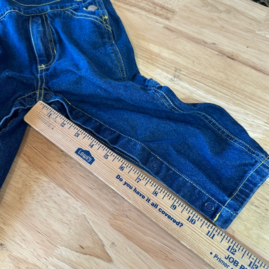 Girls 2T Jean Bibs