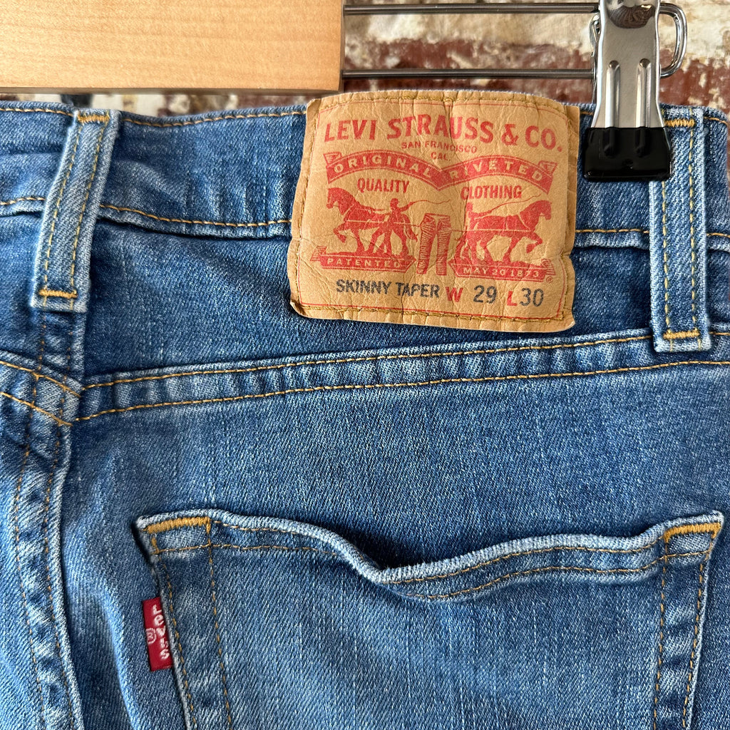 Levi's Skinny Taper Mens 29x30 Blue Jeans