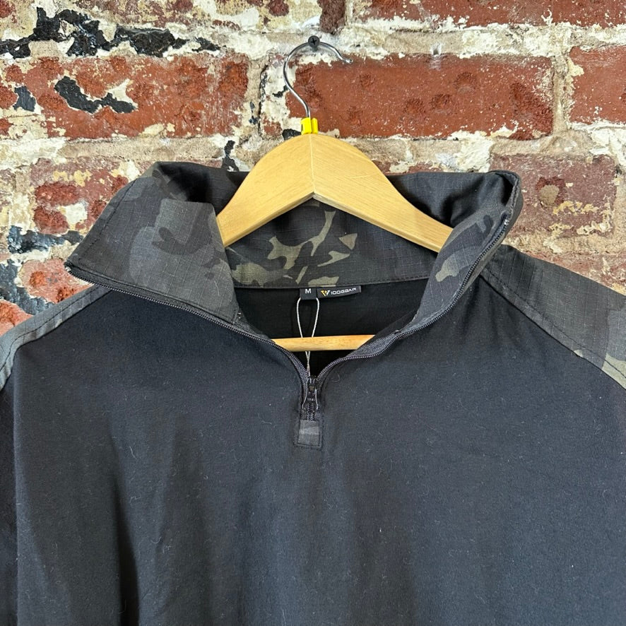 DOGear Medium L/S 1/4 Black Tactical Shirt