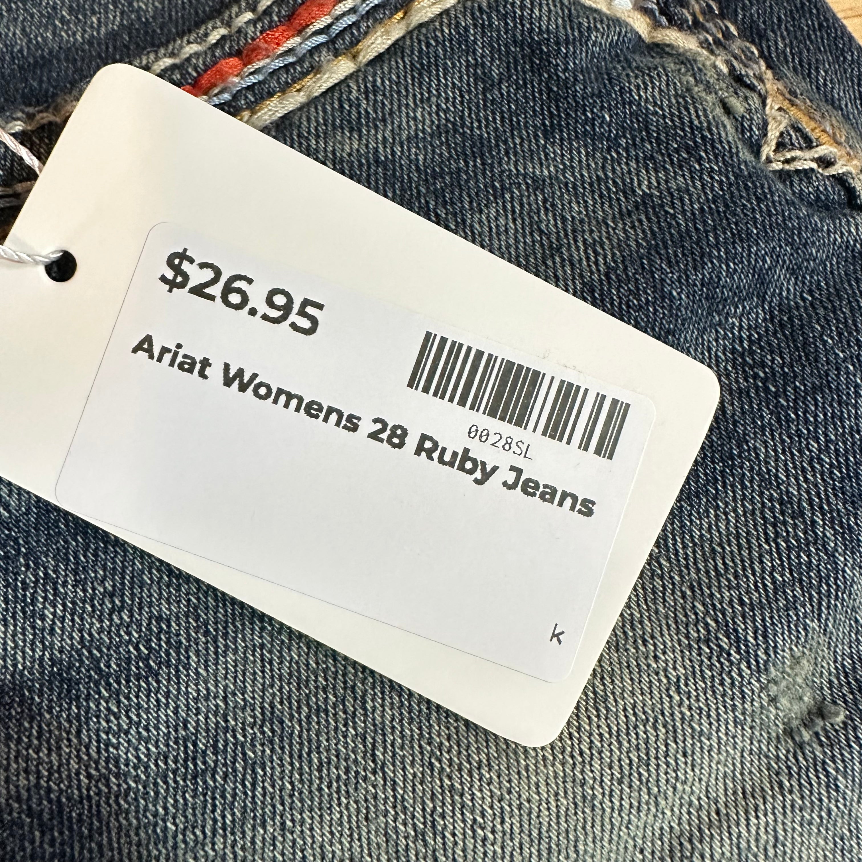Ariat Womens 28 Ruby Jeans