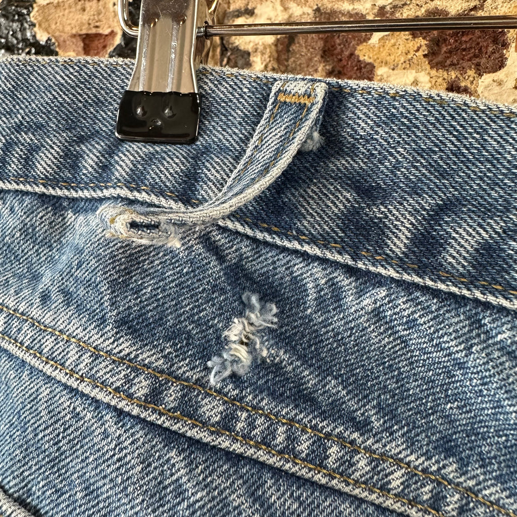 Carhartt Mens 38x28 Blue Jeans