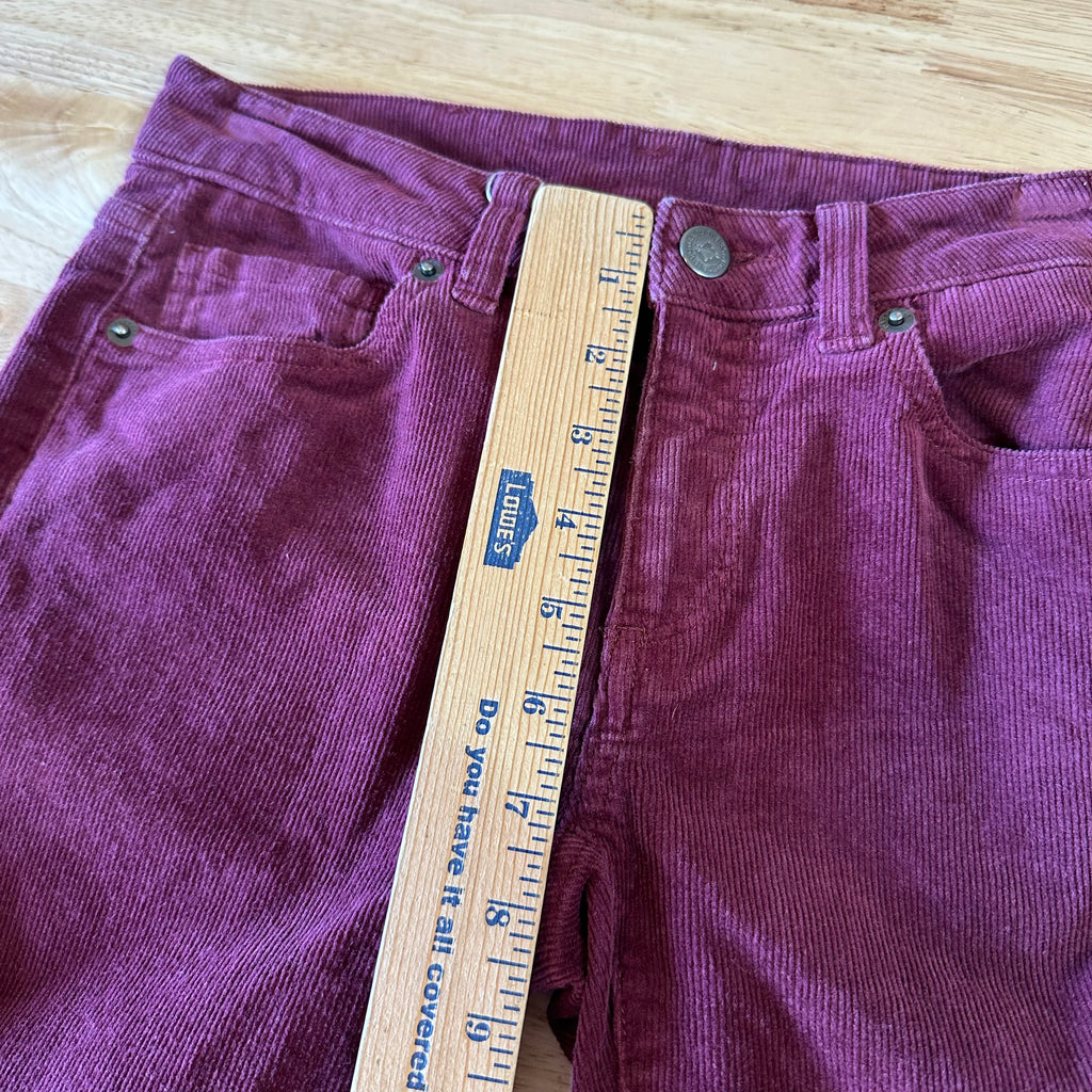 Patagonia Womens 24 Short Burgundy Corduroy Pants