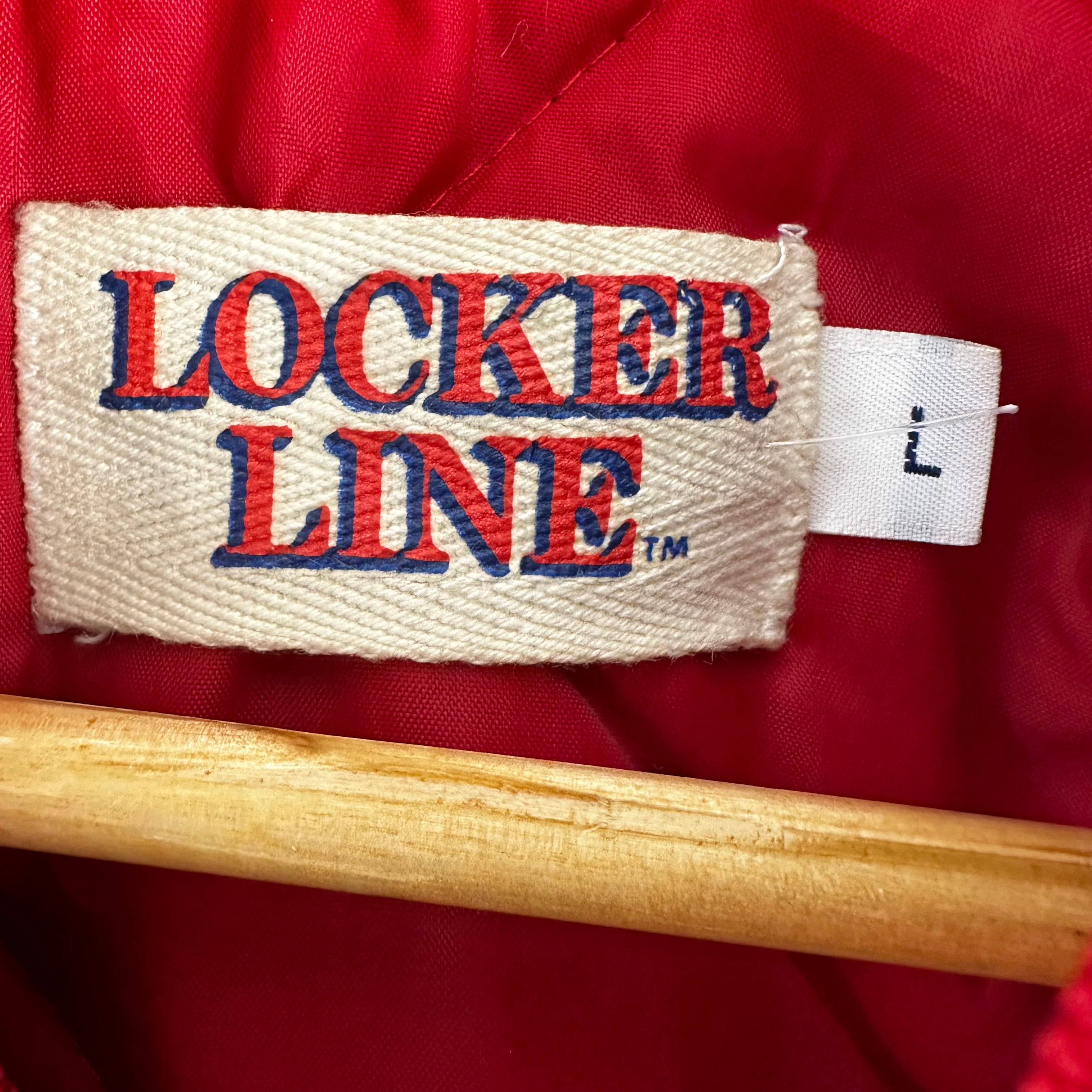 Vintage San Francisco 49ers SF Gold Satin Jacket Locker Line Mens Large