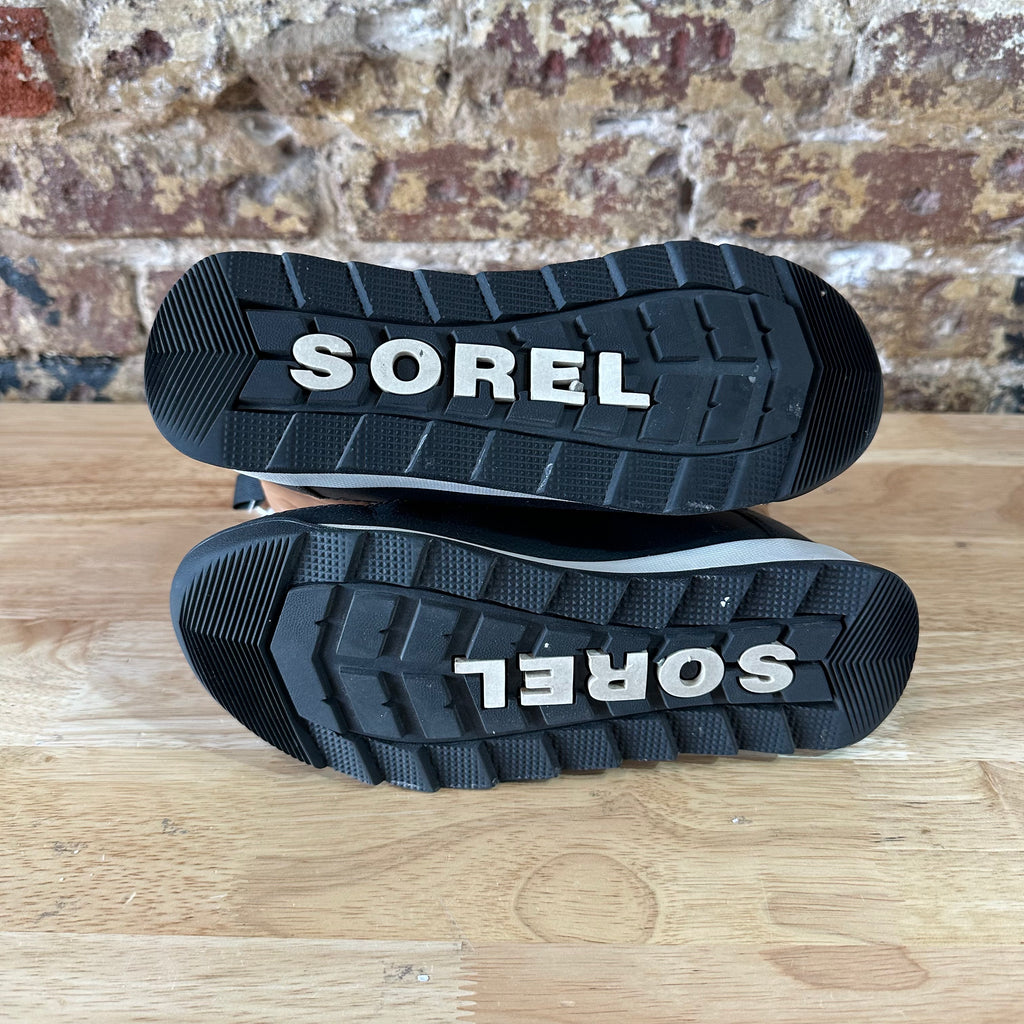 Sorel Whitney II Short Elastic Lace Winter Boots Waterproof Elk Womens 6 Brown