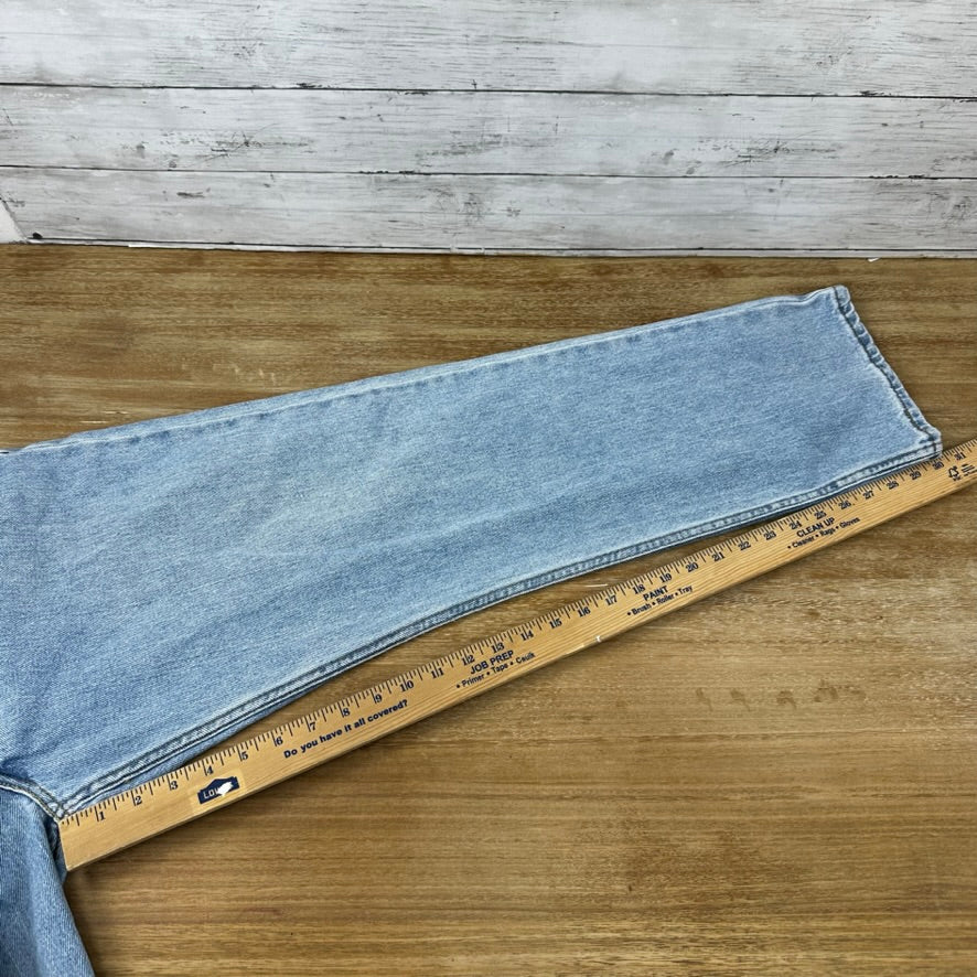 Levis 505 Jeans Mens 38x32 Regular Zip fly (measures 37x30) Blue denim Levi's