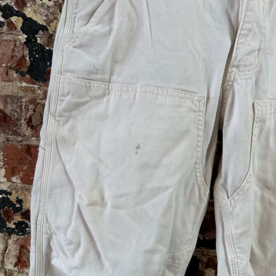 Carhartt Men’s Double Knee Workwear Pants 30x30 White Cream