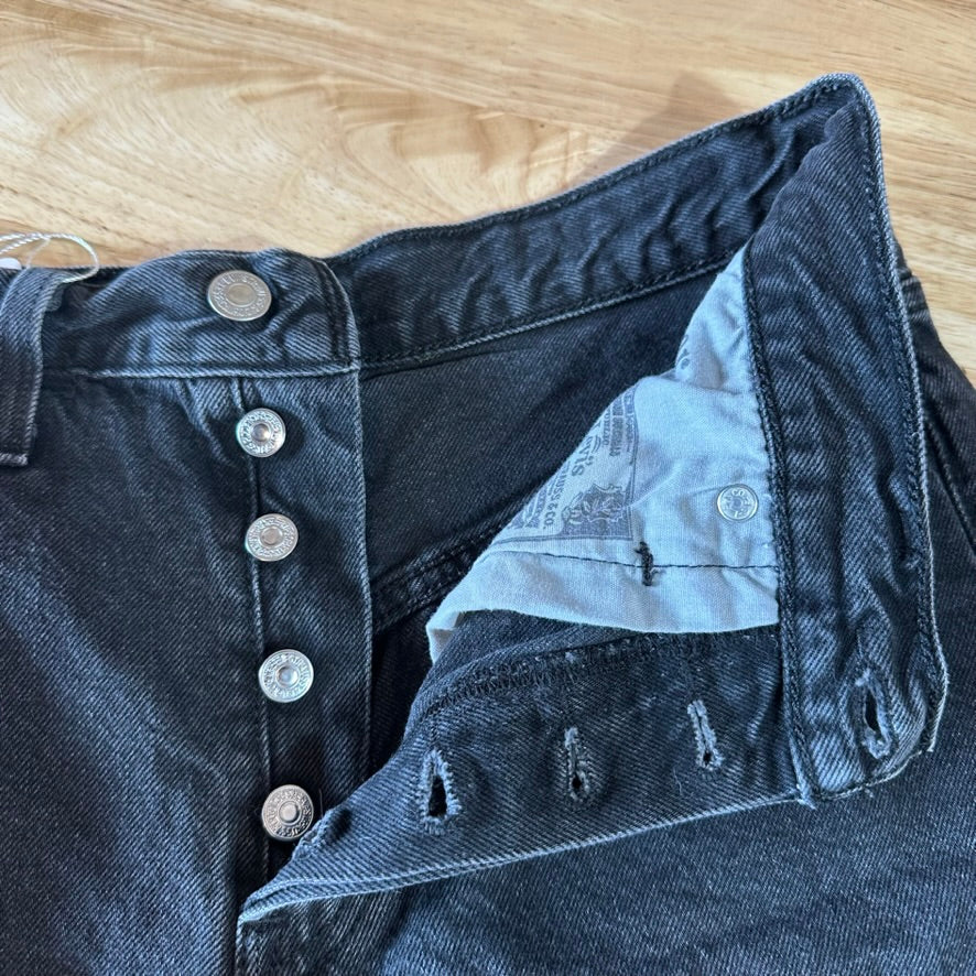 Levi's Cut off Black Jean Shorts Black Womens 26