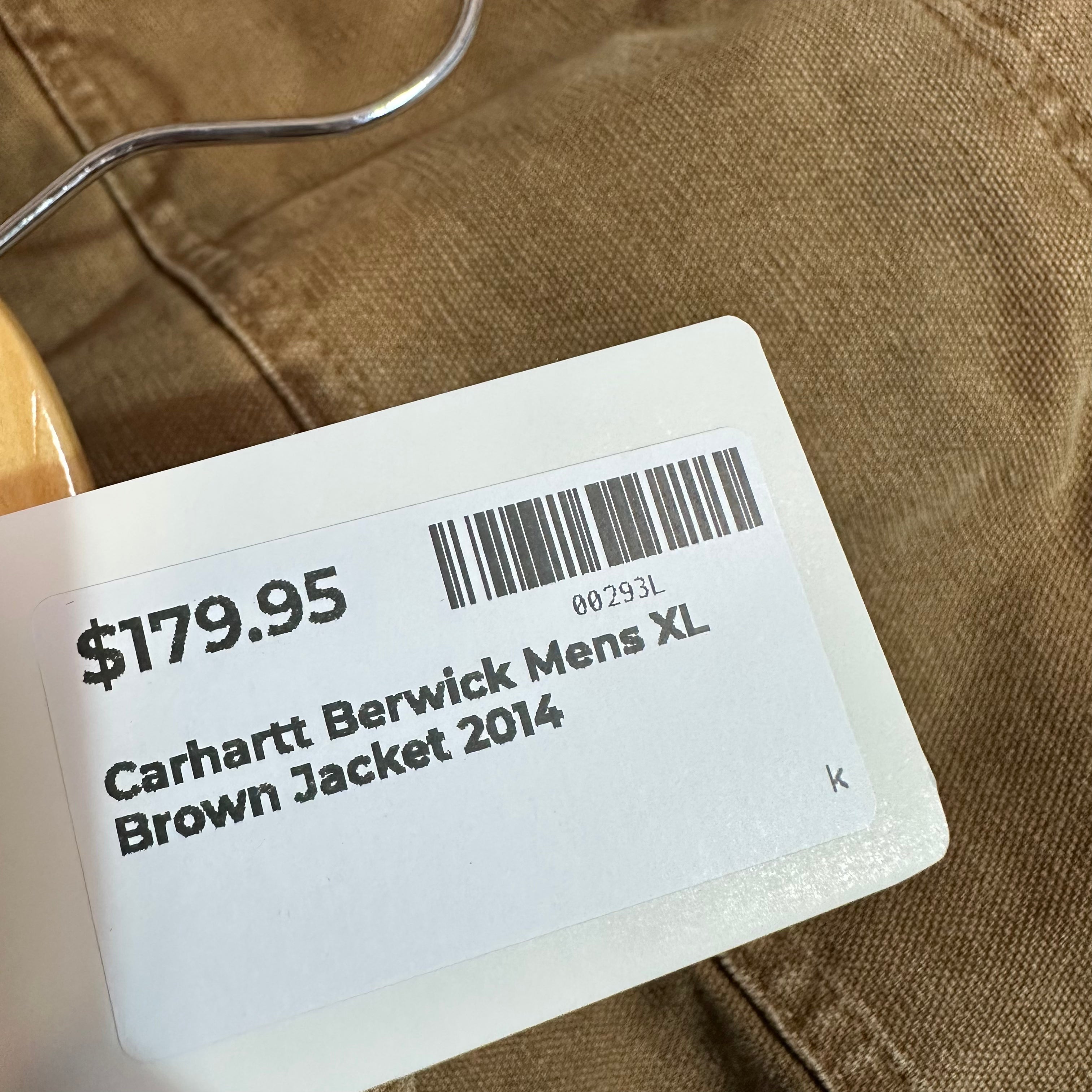 Carhartt Berwick Brown Jacket Mens XL